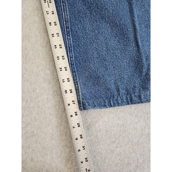 Carhartt Jeans Mens 40x30 Actual 28L Blue Denim Straight Leg Relaxed Fit Work - Picture 3 of 10